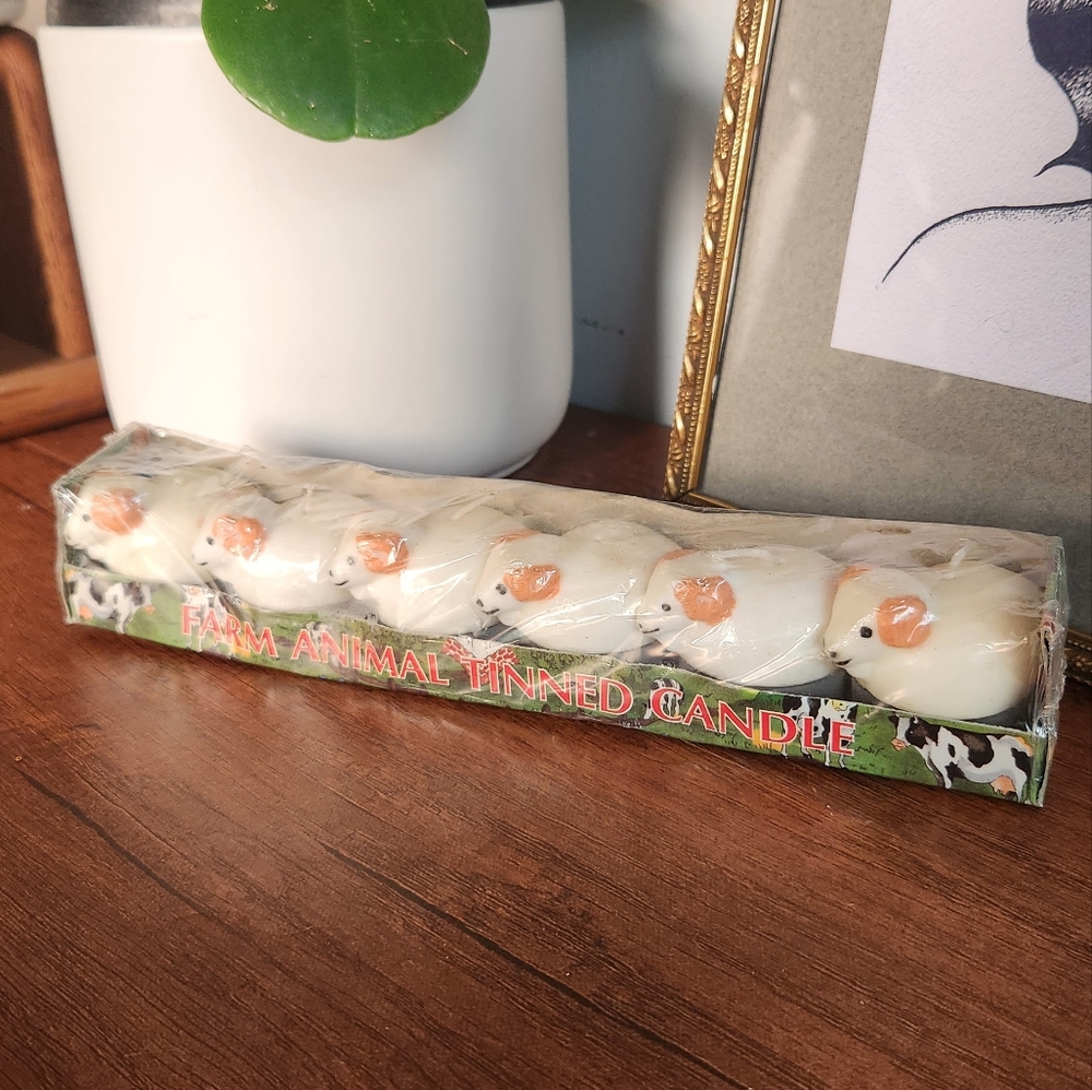 Vintage Sheep Candles